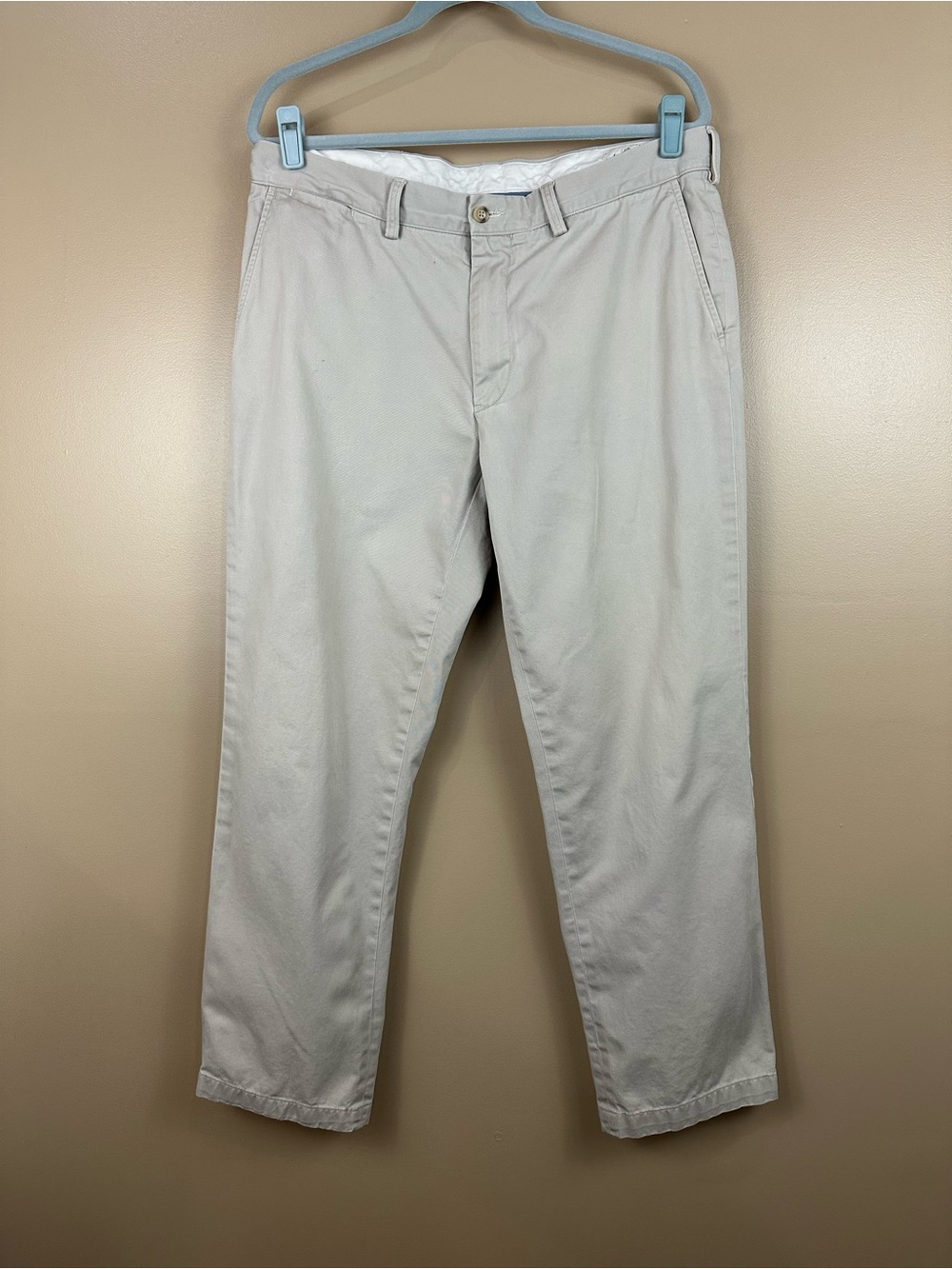 Vintage Mens Polo Ralph Lauren Chino Pants 36x30 Classic Fit Khaki Beige Preppy